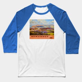 Somerset - Vintage Travel Poster Baseball T-Shirt